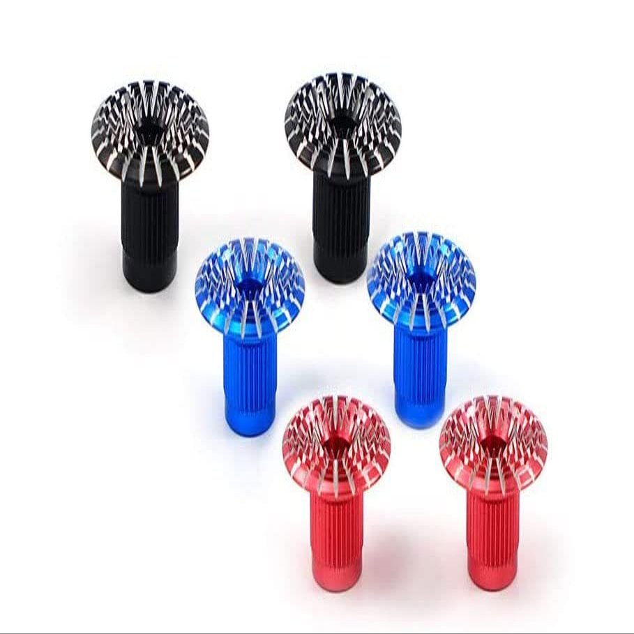 FrSky Vantac M4 4mm CNC Aluminum Gimbal Stick Ends Transmitter Stick Cap (Red, Umbrella)