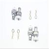 Aluminum Front & Rear Magnetic Body Mount For Traxxas TRX-4 Tactical Unit Body - 4Pc Set Gray Silver view 1