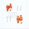 Aluminum Front & Rear Magnetic Body Mount For Traxxas TRX-4 Tactical Unit Body - 4Pc Set Orange view 1