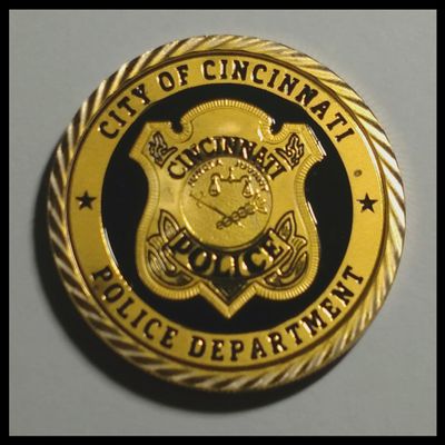 Cincinnati Police Department Colorized Challenge Art Coin