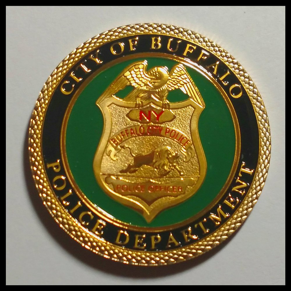 Buffalo Police Department Colorized Challenge Art Coin
