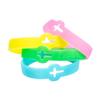 Fun Express Cutout Cross Glow-in-the-Dark Faith Rubber Bracelets Power Bracelets, Party Favors - VBS Vacation Bible School Supplies/Decor 12 pieces view 1