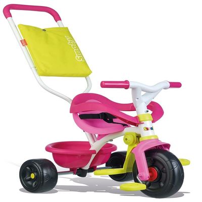 SMOBY Tricycle Enfant Evolutif Be Fun Confort Rose