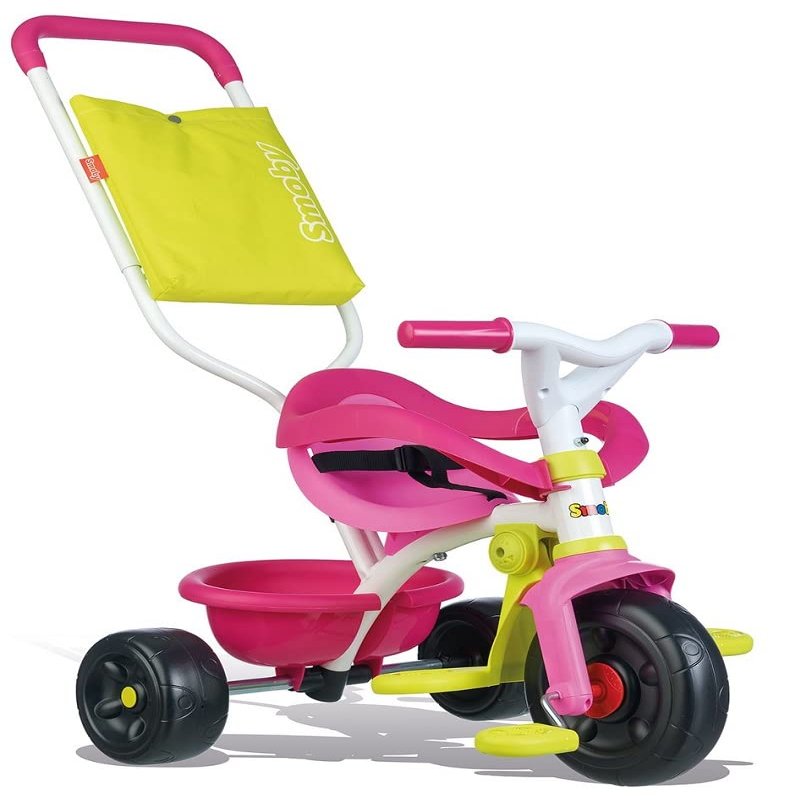 SMOBY Tricycle Enfant Evolutif Be Fun Confort Rose