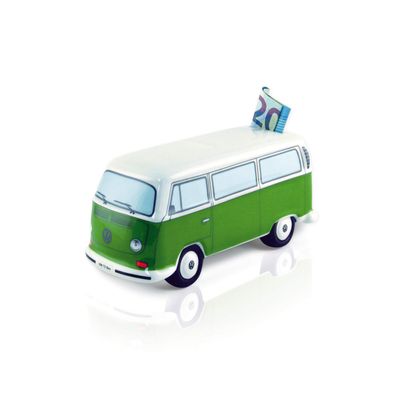 BRISA VW Collection - Volkswagen Savings Bank Piggy Bank in T2 Bus Design (Classic Bus/Green)