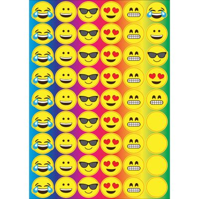 Ashley Productions ASH40016 Foam Manipulatives, Emoji Counters, Set of 50
