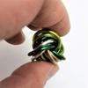 Mbii Fidget Ball (MultiColor): Quiet Mobius ADHD Anxiety Stim Stress Relief Toy Tool for Home Travel Office or Desk (Small, Full, Shamrock) view 3