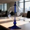 DORAMI Blue Solar Power Radiometer Sun Light Energy Crookes Spinning Vanes Glass Windmill Gift Home Desk Decoration view 2