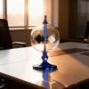 DORAMI Blue Solar Power Radiometer Sun Light Energy Crookes Spinning Vanes Glass Windmill Gift Home Desk Decoration view 3