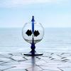 DORAMI Blue Solar Power Radiometer Sun Light Energy Crookes Spinning Vanes Glass Windmill Gift Home Desk Decoration view 4
