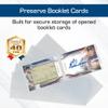 BCW Booklet Card Sleeves - 50 Pack | Crystal Clear Polypropylene Sleeves for Ultimate Preservation and Display | 7 3/8 x 2 5/8 Inches | Acid-Free Protection for Trading Card Booklets view 2