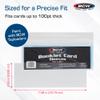 BCW Booklet Card Sleeves - 50 Pack | Crystal Clear Polypropylene Sleeves for Ultimate Preservation and Display | 7 3/8 x 2 5/8 Inches | Acid-Free Protection for Trading Card Booklets view 3