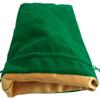 6in x 8in Large Green Velvet Dice Bag view 1