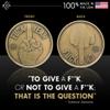 ZFG Inc. F Yeah/F No Middle Finger Decision Maker Coin, Funny Heavyweight Challenge Coin, Hilarious Novelty Gag Gift for Flip or Toss, Brass, 1-Coin view 3