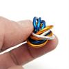 Mbii Fidget Ball (MultiColor): Quiet Mobius ADHD Anxiety Stim Stress Relief Toy Tool for Home Travel Office or Desk (Small, Full, Orange Blue Silver) view 3