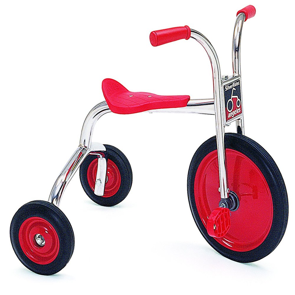 Angeles SilverRider Kids Tricycle, Toddler Tricycle with Solid Airless Rubber Tires, Kids Bike for Preschools and Daycare, Ages 4+, 16.5" Tall Seat