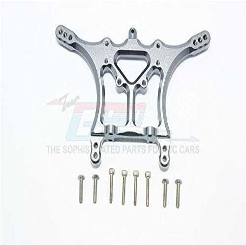 GPM For Traxxas Slash Pro 2WD Short-Course Truck Upgrade Parts Aluminum Adjustable Rear Damper Mount - 1Pc Set Gray Silver