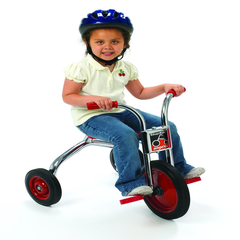 Angeles SilverRider Kids Tricycle, Toddler Tricycle with Solid Airless Rubber Tires, Kids Bike for Preschools and Daycare, Ages 3+, 15.75" Tall Seat