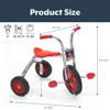 Angeles SilverRider Kids Tricycle, Toddler Tricycle with Solid Airless Rubber Tires, Kids Bike for Preschools and Daycare, Ages 3+, 15.75" Tall Seat view 3