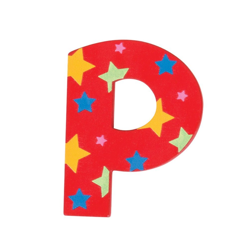 Bigjigs Toys Star Letter P (Red)