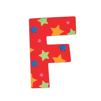 Bigjigs Toys Star Letter F (Red)