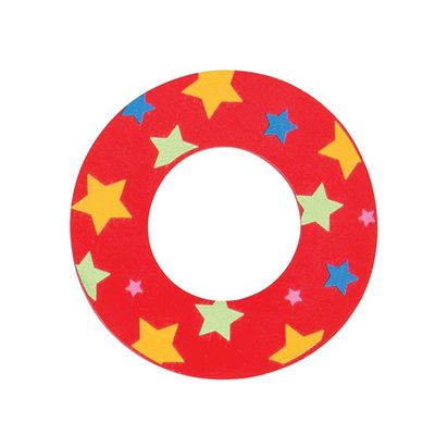 Bigjigs Toys Star Letter O (Red)