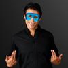 FlashingBlinkyLights Costume Masquerade Masks for Mardi Gras Party Supplies (NON-Light Up) (Set of 12) (blue) view 3