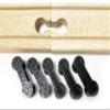TrainLab Dog Bone Train Track Adapter Connectors (5pcs) (Black) view 2