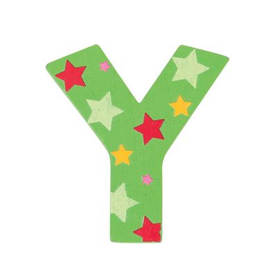 Bigjigs Toys Star Letter Y (Green)