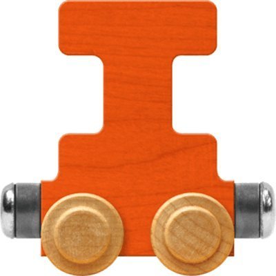 Maple Landmark NameTrains Bright Letter Car I - Made in USA (Orange)