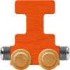 Maple Landmark NameTrains Bright Letter Car I - Made in USA (Orange) view 1