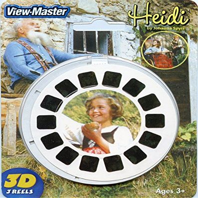 Heidi - The Movie - Classic ViewMaster 3-Reel Set on Card - 21-3D Images - New
