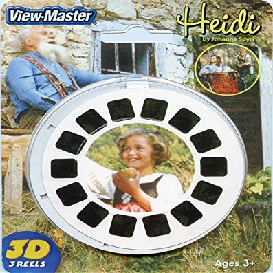 Heidi - The Movie - Classic ViewMaster 3-Reel Set on Card - 21-3D Images - New
