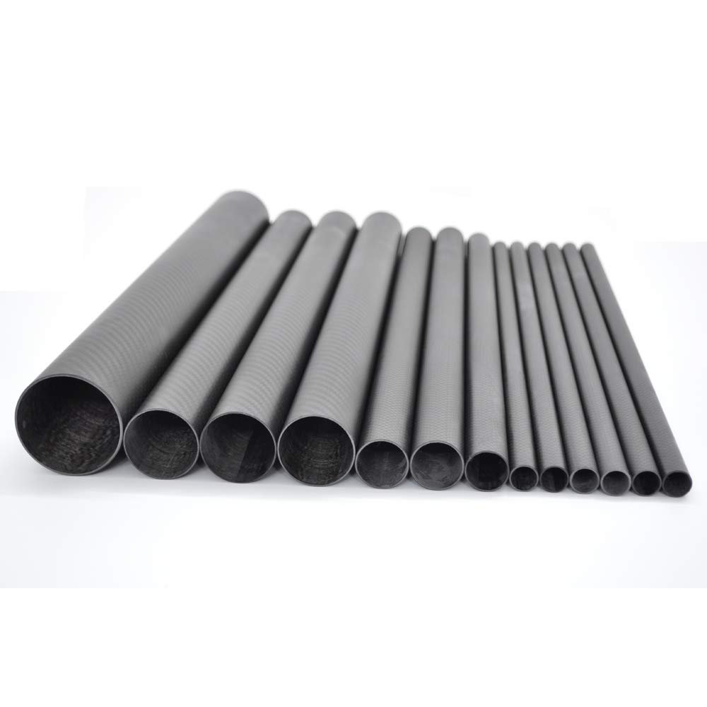 Abester ID 46mm x OD 50mm x 1000mm 3K Carbon Fiber Tube Matt Surface for Landing Gear/Tail Shaft/Wing Tube (1 Piece)