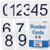 Learning Advantage Number Cards 0-9 | Black | Set of 50 | Practice Number Recognition | Classroom Resource view 1