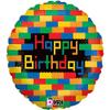 Betallic Burton & Burton 18" Package Happy Birthday Blocks view 1