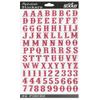 92 Hot Pink Glitter Alphabet Stickers view 1