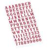 92 Hot Pink Glitter Alphabet Stickers view 2