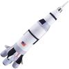 Soft Saturn Rocket Plush Toy  26 (1 Pc.)  Colorful Printed Space Rocket Plush  Great Gift for Kids, Prize & Space Enthusiasts view 1