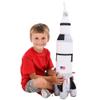 Soft Saturn Rocket Plush Toy  26 (1 Pc.)  Colorful Printed Space Rocket Plush  Great Gift for Kids, Prize & Space Enthusiasts view 3