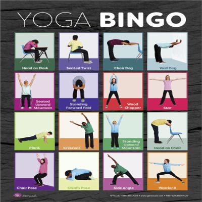 Learning ZonExpress Yoga Bingo Cards