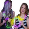 22 Inch Glow in the Dark Tri-Color Necklace Green-Purple-Yellow for Parties All Occasion 50 Pack view 1