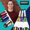 Zeekio Pegasus Juggling Club Set - Premium Quality - Beginner to Pro - Set of 3 (All Red) view 2
