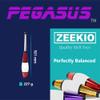 Zeekio Pegasus Juggling Club Set - Premium Quality - Beginner to Pro - Set of 3 (All Red) view 3