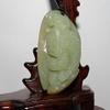 2" China Certified Nature Nephrite Hetian Jade Wealth Toad and Ruyi Pendants view 2