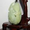 2" China Certified Nature Nephrite Hetian Jade Lucky Butterfly Pendants view 3