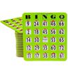 MR CHIPS Jam-Proof Easy-Read Large Print Fingertip Bingo Cards with Sliding Windows 10 Pack in Green Style view 1