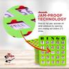 MR CHIPS Jam-Proof Easy-Read Large Print Fingertip Bingo Cards with Sliding Windows - 50 Pack in Green Style view 2