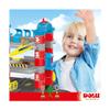 DOLU Full 3-Storey Car Park, Multi-Level Toy Garage Playset with Elevator, Ramps Track and 2 Metal Cars for Kids and Toddlers Ages 3+ view 2