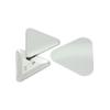 ChiButtons 63x70mm Triangle Metric System Metal Pin Badge Button with Pre-Assembled Pin-Back, Upper Shell & Mylar Film (Official ChiButtons Supplies, 100 Sets) view 2